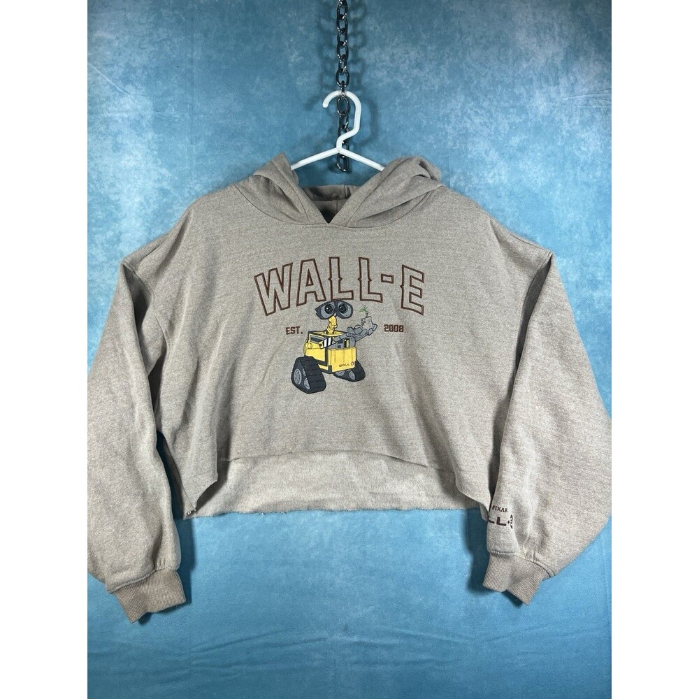 Y2K VTG Vintage Wall-e Disney Pixar Hoodie Size Small Unisex Cut Off